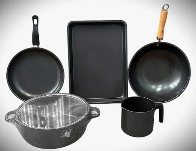 Set De Ollas 5 Piezas Más 1 Tapa Antiadherente