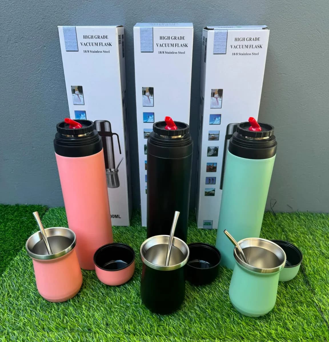 Termo 1L pastel 3en1