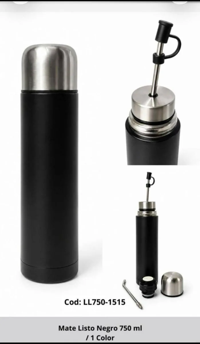 Termo + Mate listo 750ML acero inoxidable